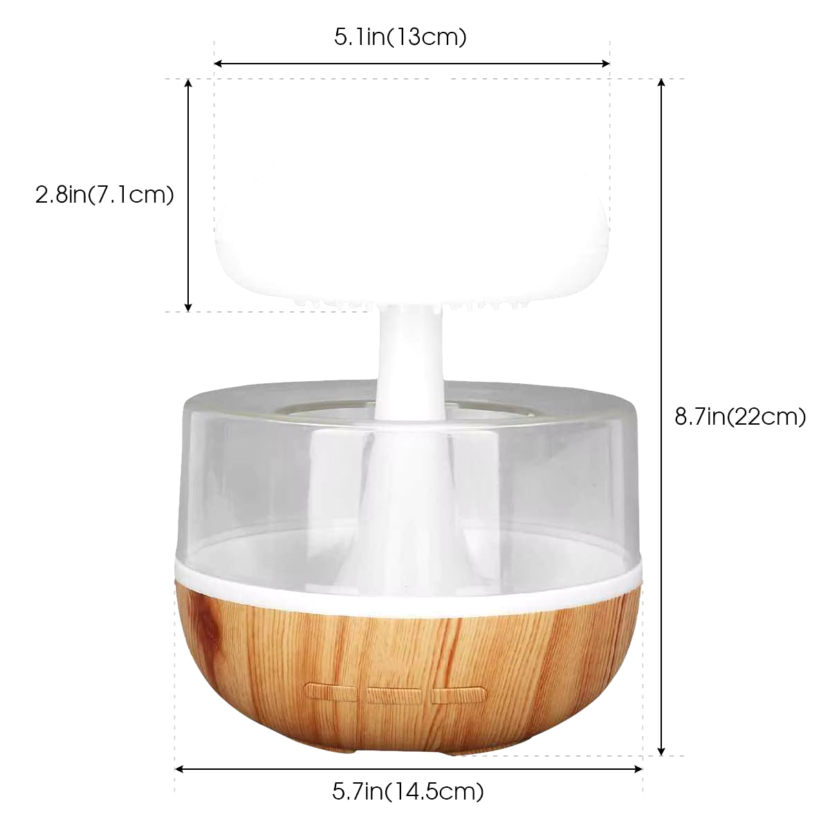 Mini Humidificador USB con Luz LED