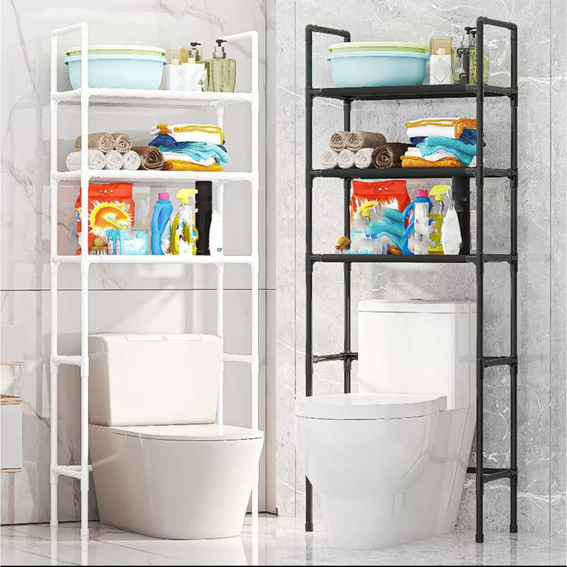 Organizador Multinivel para Baño – Estante de Almacenamiento para Piso, Inodoro y Lavadora