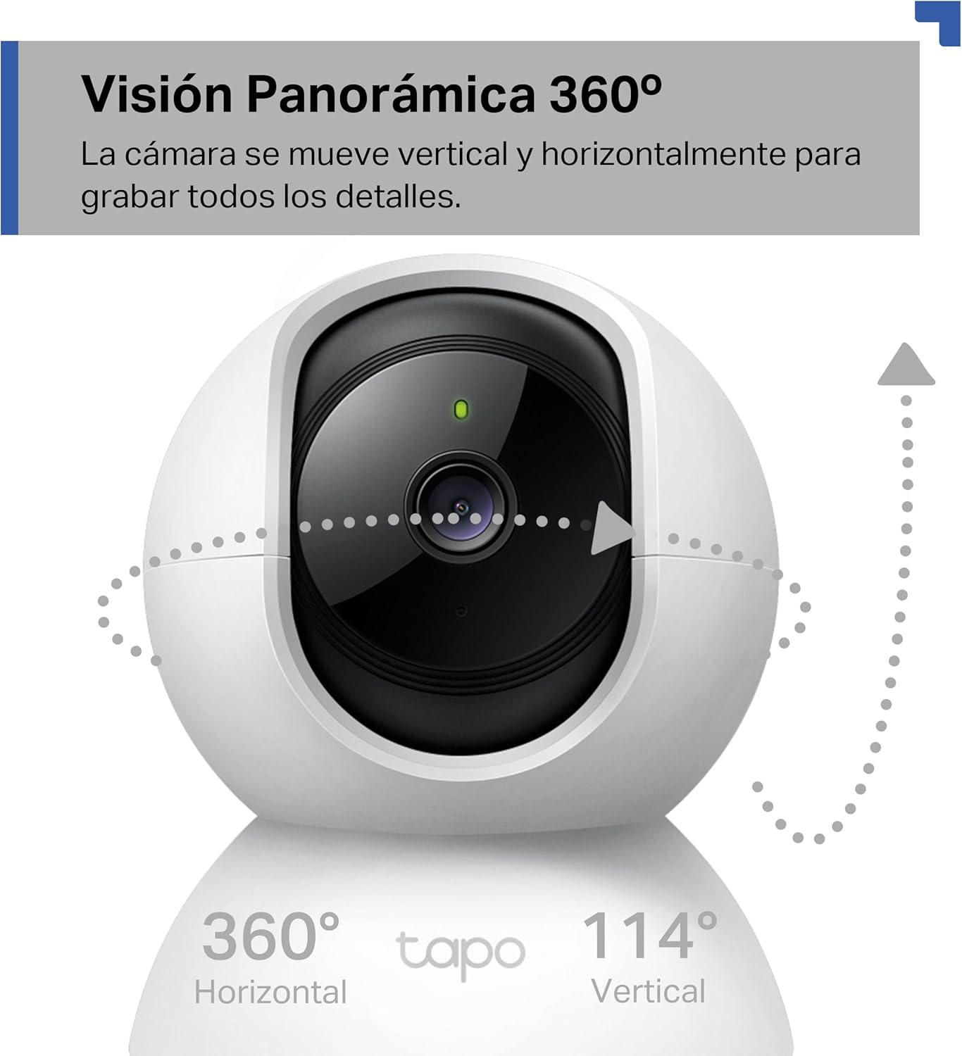 Cámara IP Wifi 360° Cámara De Vigilancia FHD 1080P