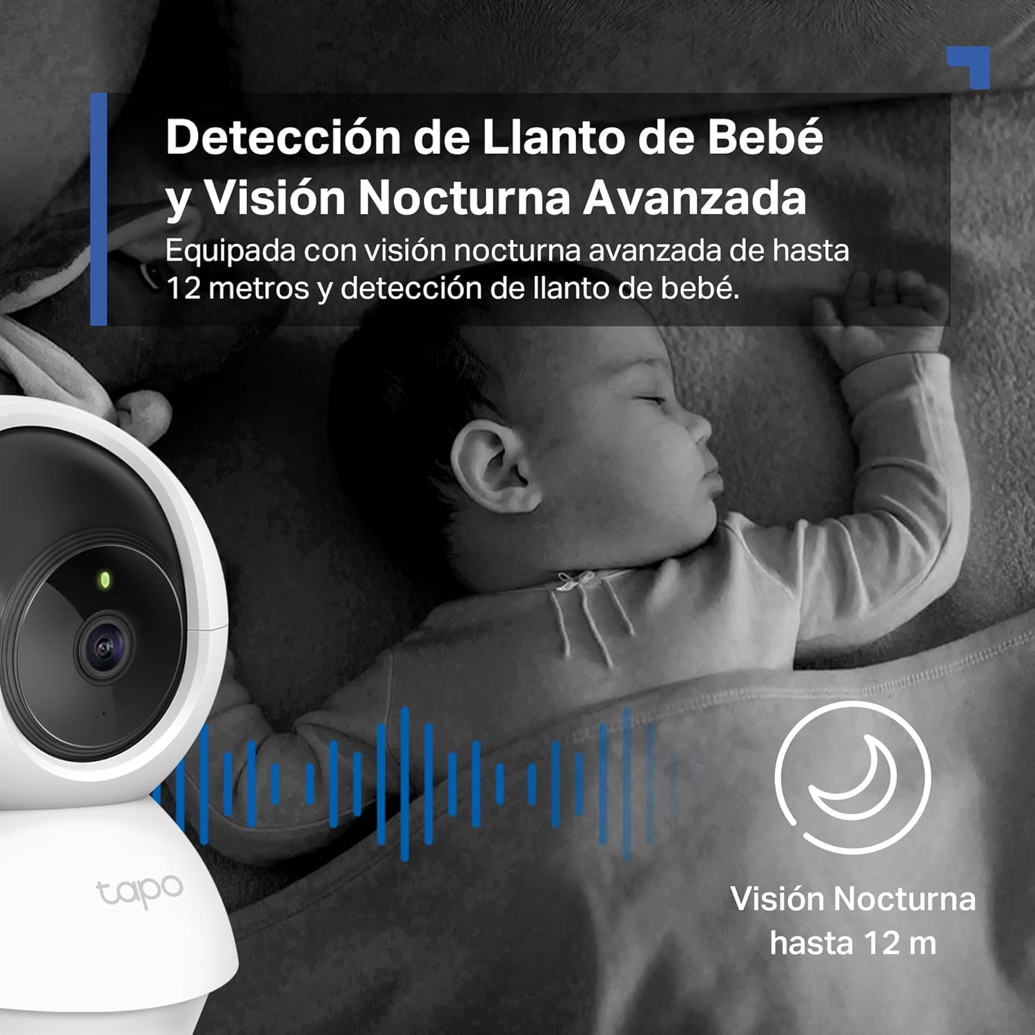 Cámara IP Wifi 360° Cámara De Vigilancia FHD 1080P
