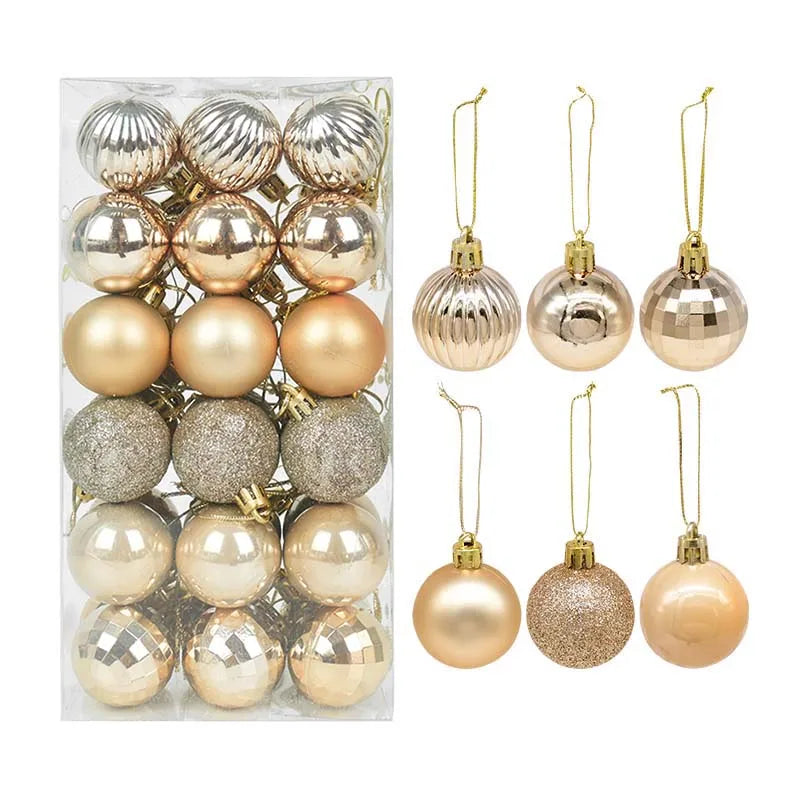 Caja con Bolas para Árbol de Navidad