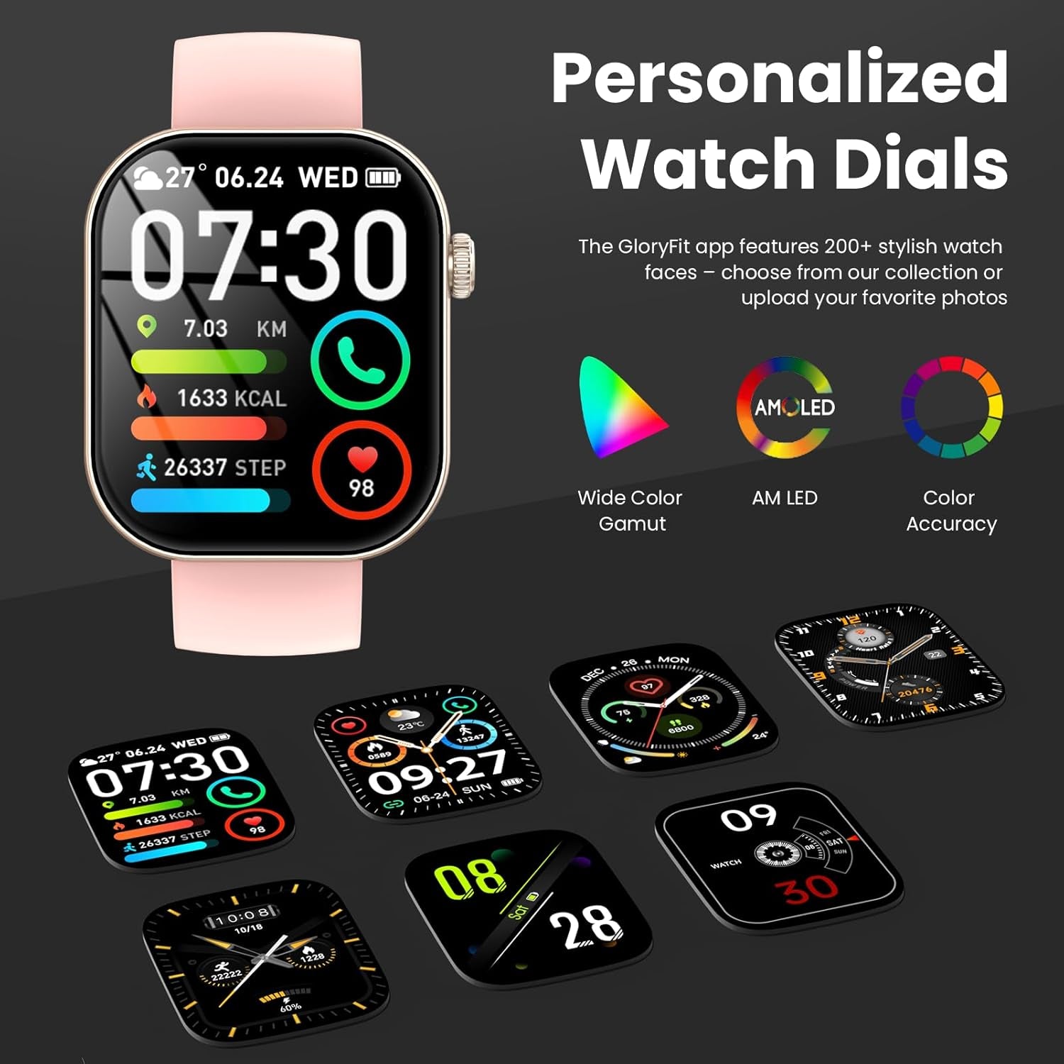 Reloj Inteligente Mujer Hombre Con Llamadas Bluetooth, 2.01