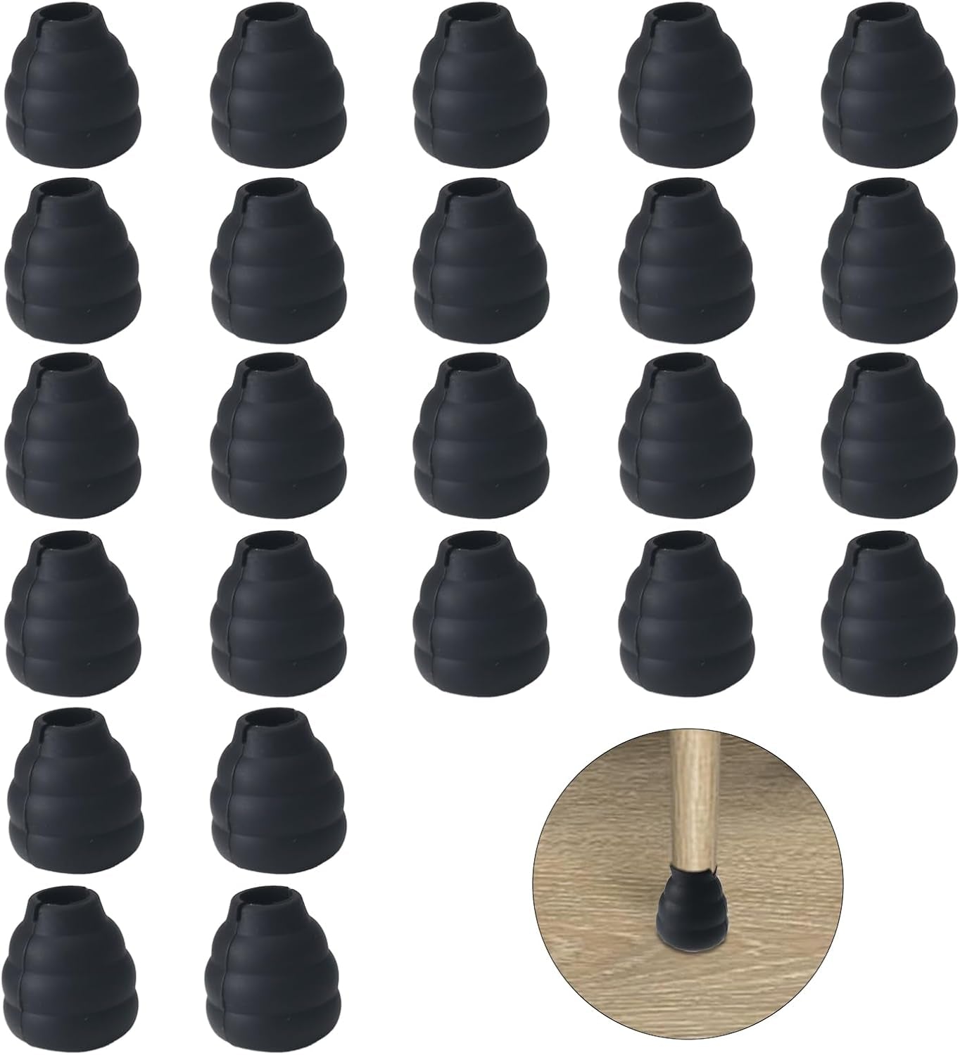 Pack de 24 Protectores de Silicona para Sillas