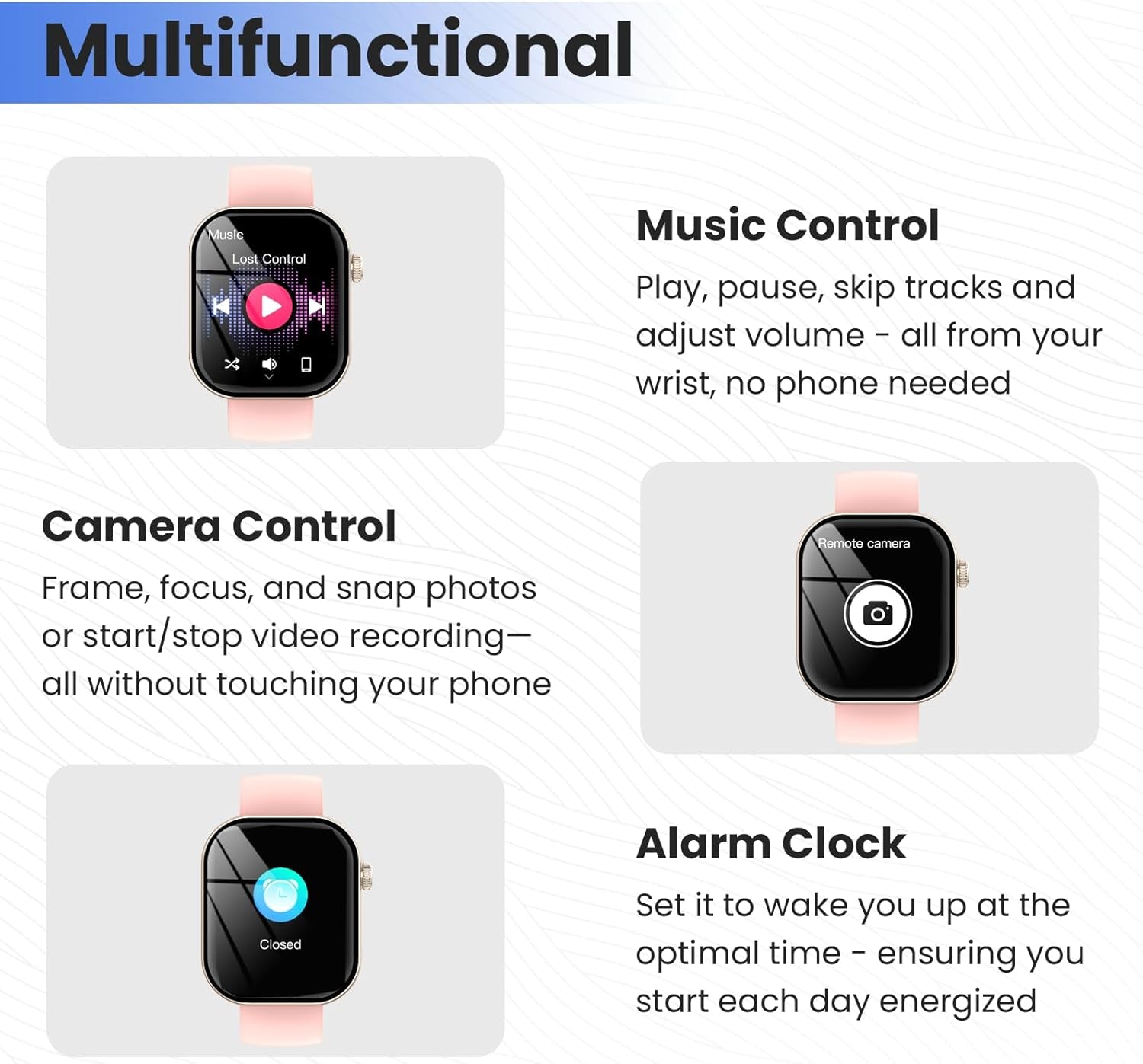 Reloj Inteligente Mujer Hombre Con Llamadas Bluetooth, 2.01