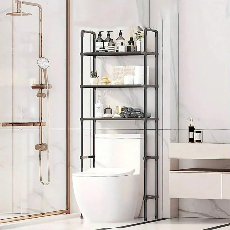 Organizador Multinivel para Baño – Estante de Almacenamiento para Piso, Inodoro y Lavadora