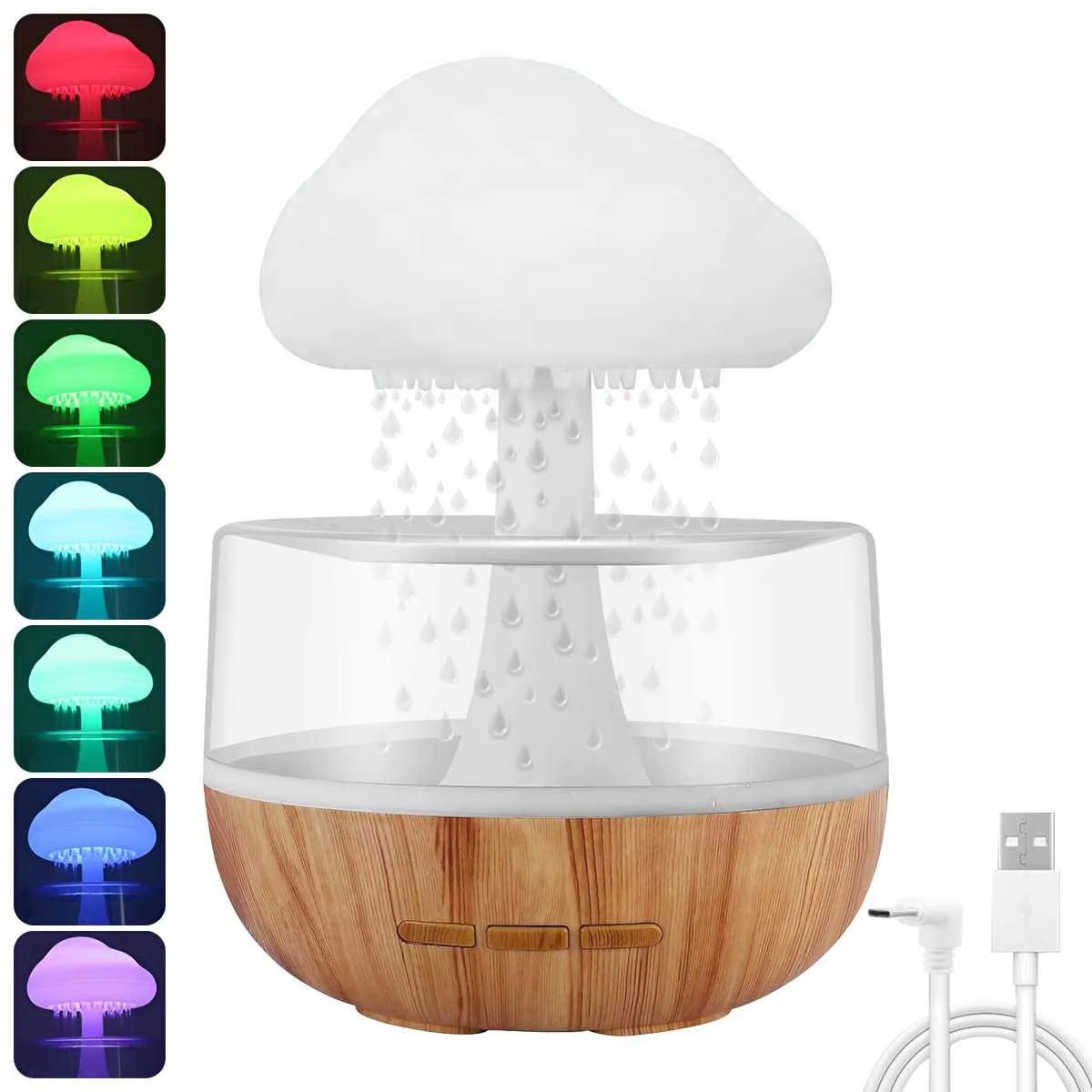 Mini Humidificador USB con Luz LED