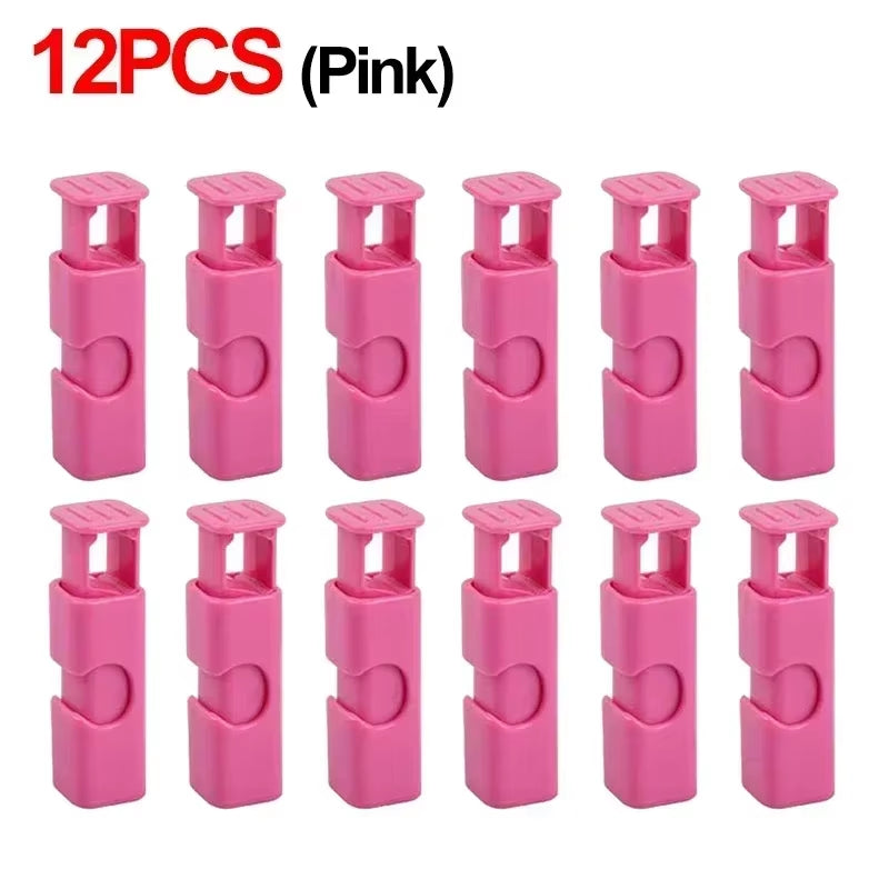 12 PCS Clips de Plástico para Bolsas de Pan y Snacks