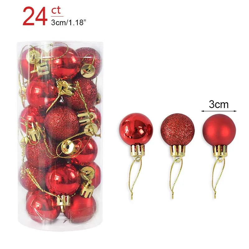 Caja con Bolas para Árbol de Navidad