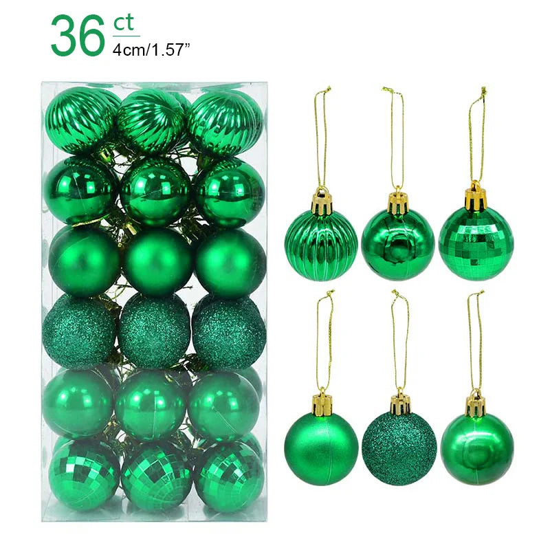 Caja con Bolas para Árbol de Navidad