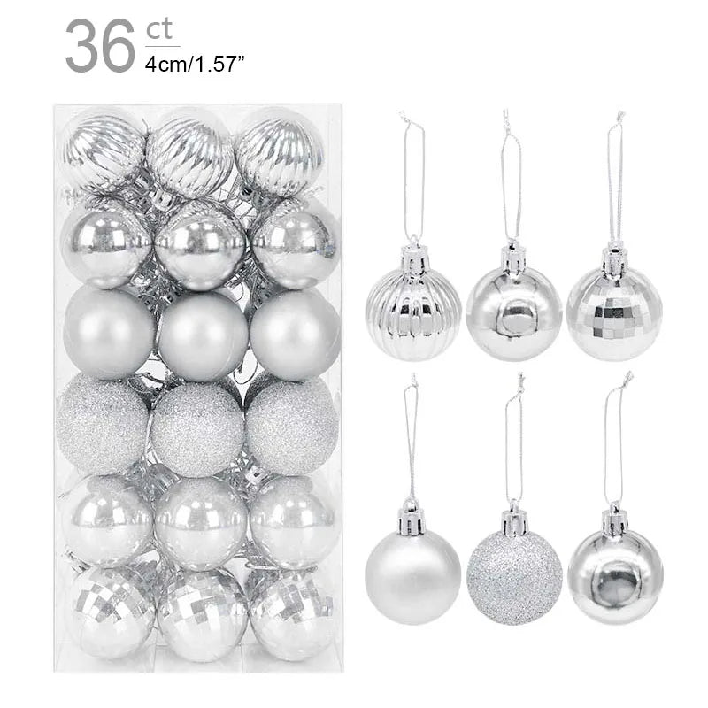Caja con Bolas para Árbol de Navidad