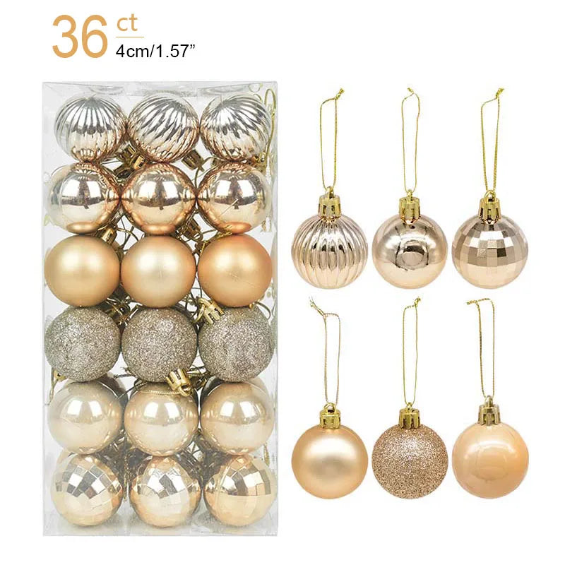 Caja con Bolas para Árbol de Navidad
