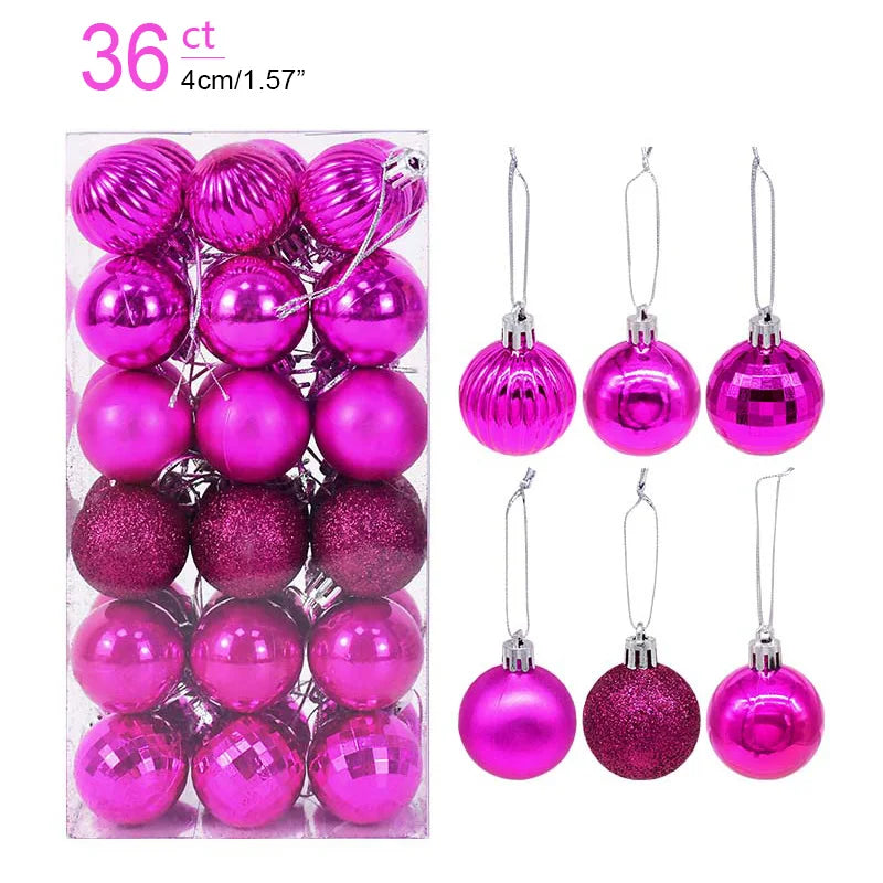 Caja con Bolas para Árbol de Navidad