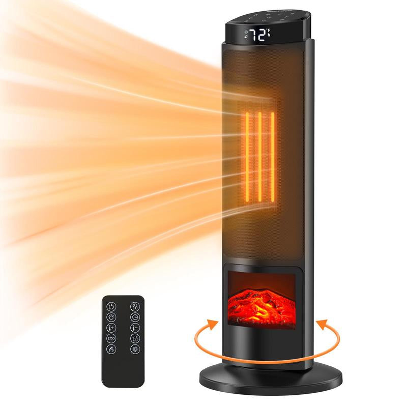 Sweet Furniture S – Calefactor de Torre Eléctrico 1500 W, Portátil, Silencioso y Elegante