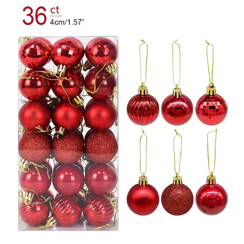 Caja con Bolas para Árbol de Navidad