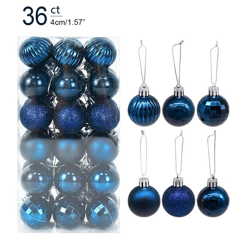 Caja con Bolas para Árbol de Navidad