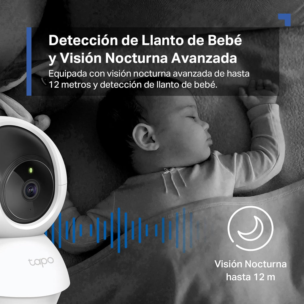  Cámara IP Wifi 360° Cámara De Vigilancia FHD 1080P