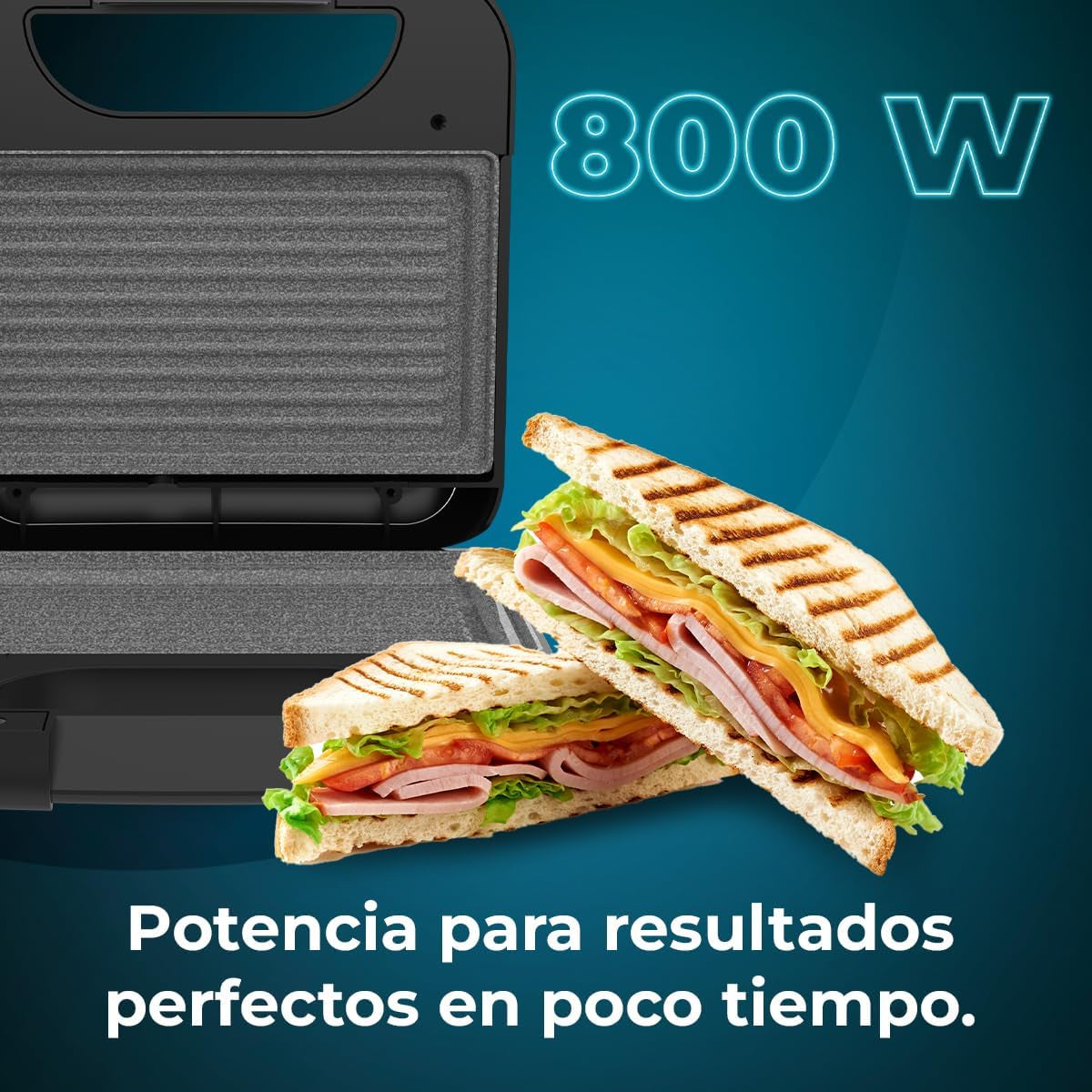 Sandwichera Cecotec Rock'NToast Grill 800w