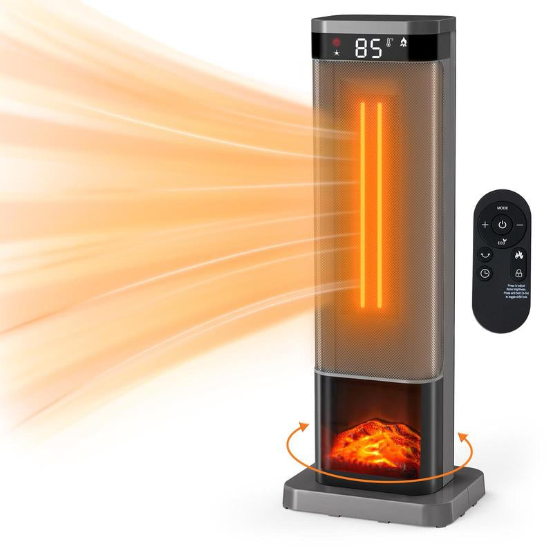 Sweet Furniture S – Calefactor de Torre Eléctrico 1500 W, Portátil, Silencioso y Elegante