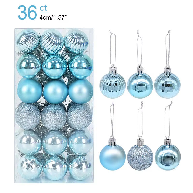 Caja con Bolas para Árbol de Navidad