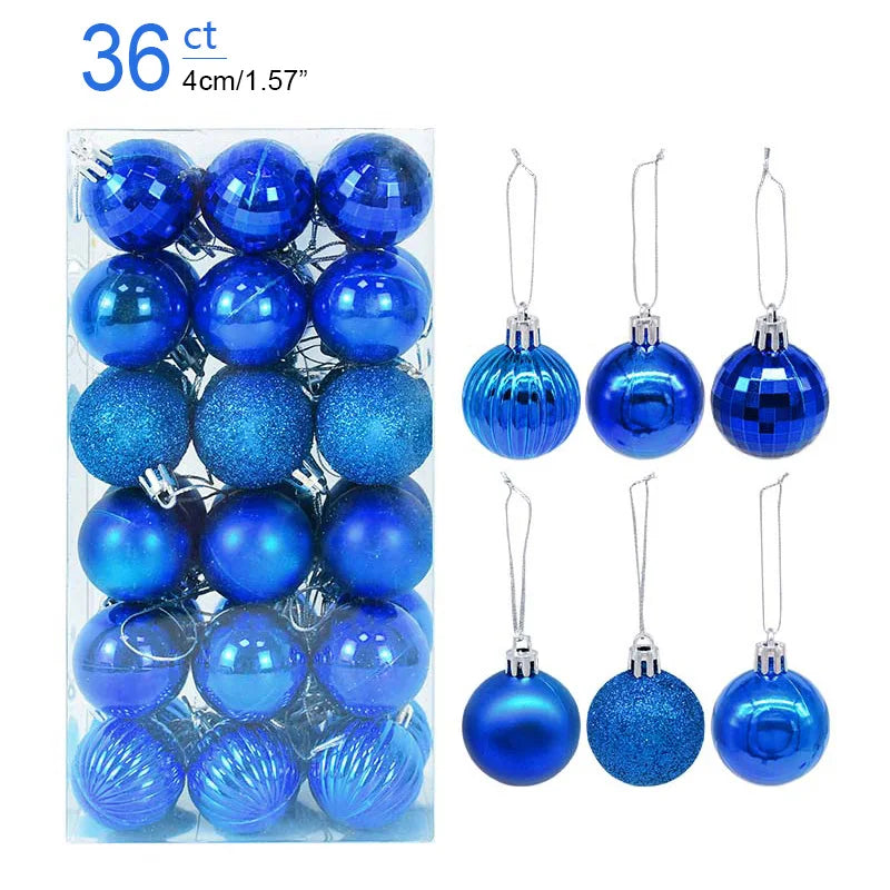 Caja con Bolas para Árbol de Navidad