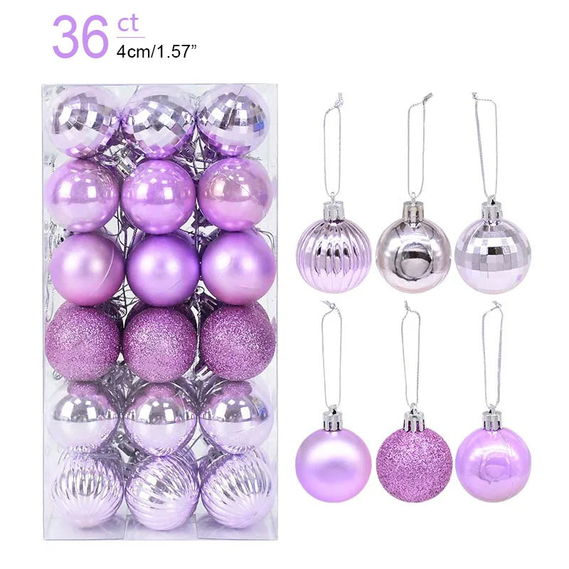 Caja con Bolas para Árbol de Navidad