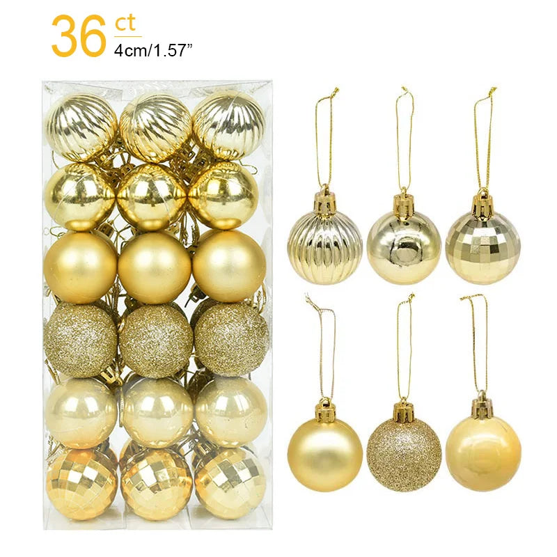 Caja con Bolas para Árbol de Navidad