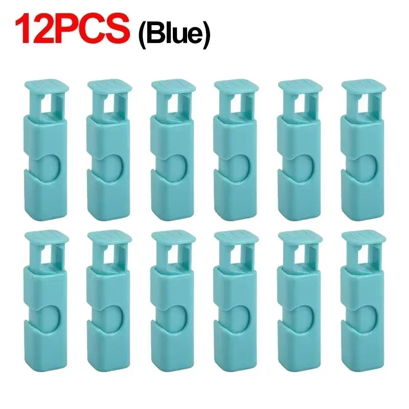 12 PCS Clips de Plástico para Bolsas de Pan y Snacks