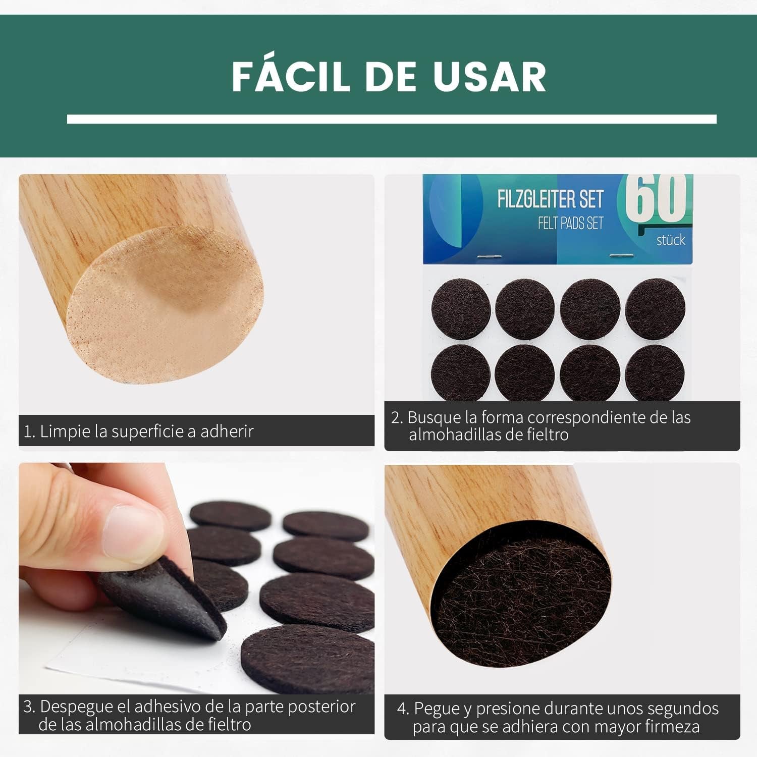 Set de 104 Patines Autoadhesivos Shinfly